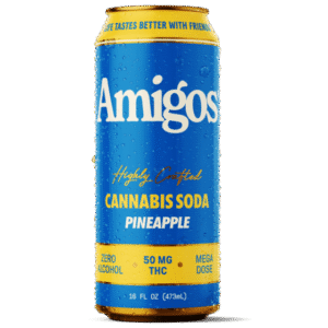 Pineapple - Amigos Cannabis Soda 50mg - Amigos - DC LLC