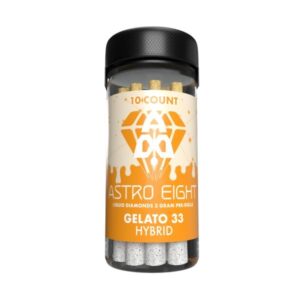 Gelato 33 - Astro Eight THCA Liquid Diamonds Pre - Rolls 10CT - Astro Eight - DC LLC