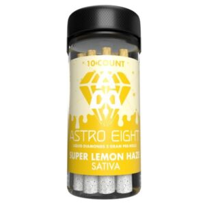 Super Lemon Haze - Astro Eight THCA Liquid Diamonds Pre - Rolls 10CT - Astro Eight - DC LLC
