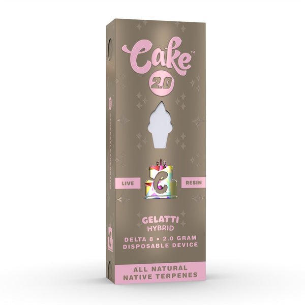 Gelatti - CAKE Delta 8 Live Resin Disposable Vape 2G - Cake - DC LLC