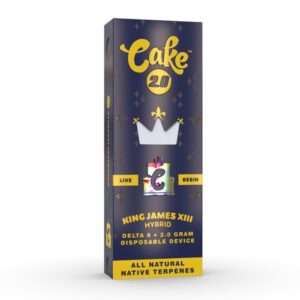 King James XIII - CAKE Delta 8 Live Resin Disposable Vape 2G - Cake - DC LLC