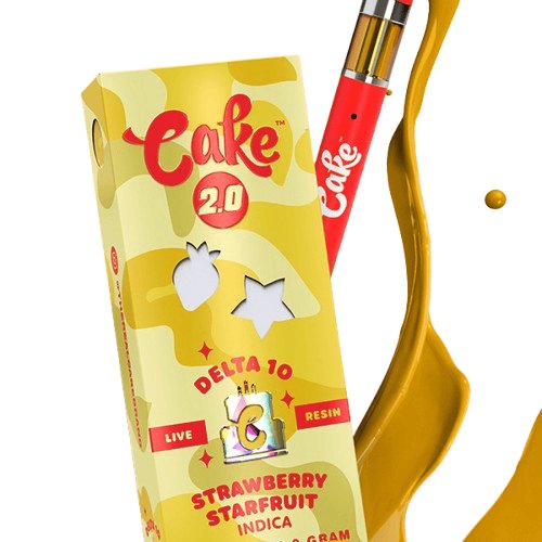 Strawberry Starfruit - Cake Delta 10 Live Resin Disposable Vape 2G - Cake - DC LLC