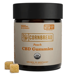 Peach - Cornbread Hemp CBD 1500MG Gummies - Cornbread - DC LLC