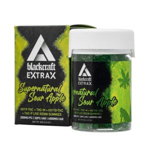 Sour Apple - Delta Extrax Blackcraft Gummies 4000MG - Delta Extrax - DC LLC