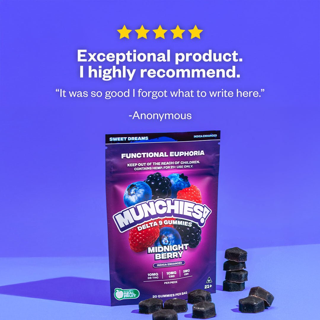 Midnight Berry - Delta Munchies Euphoria Delta 9 Gummies - Munchies - DC LLC