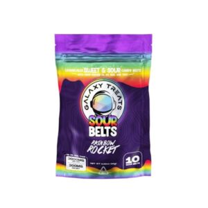 Rainbow Rocket - Galaxy Treats Sour Belts Gummies 3000MG - Galaxy Treats - DC LLC