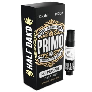 Pound Cake - Half Bak'd Primo Cartridge 1G - Half Bak'd - DC LLC