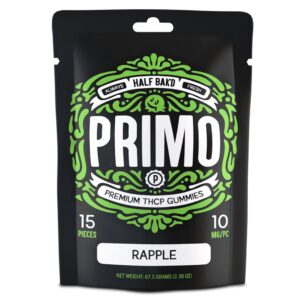 Rapple - Half Bak'd Primo Gummies 150MG - Half Bak'd - DC LLC