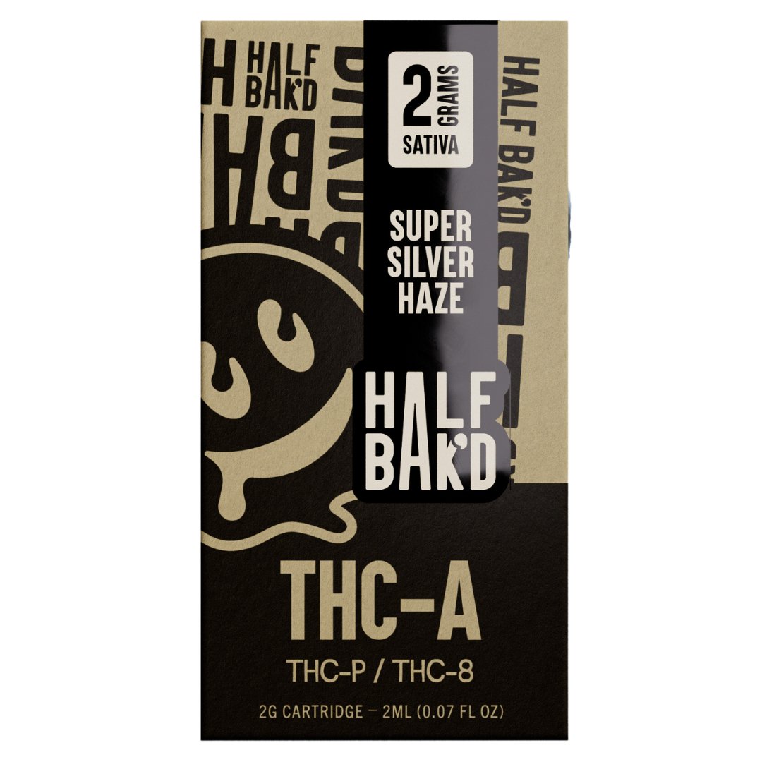 Super Silver Haze - Half Bak'd THC - A Cartridge 2G - Half Bak'd - DC LLC