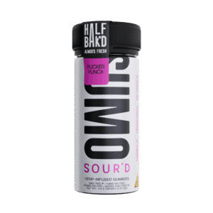 Pucker Peach - Half Bak'd Sour'D Sumo Gummies - Half Bak'd - DC LLC