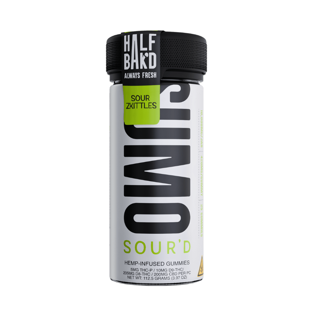 Sour Zkittles - Half Bak'd Sour'D Sumo Gummies - Half Bak'd - DC LLC