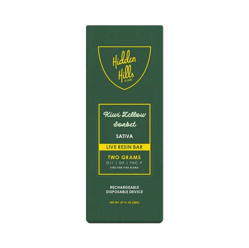 Kiwi Zellou Sorbet - Hidden Hills Live Resin Disposable 2G - Hidden Hills - DC LLC