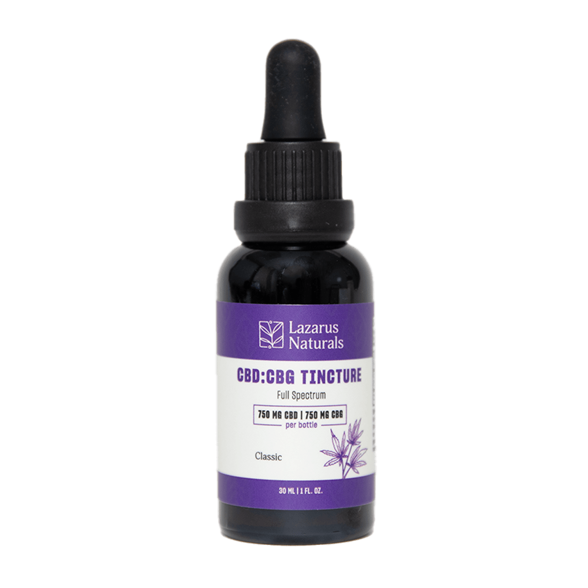 Organic CBD + CBG Tincture 25MG (30mL) - Lazarus Naturals - Lazarus Naturals - DC LLC
