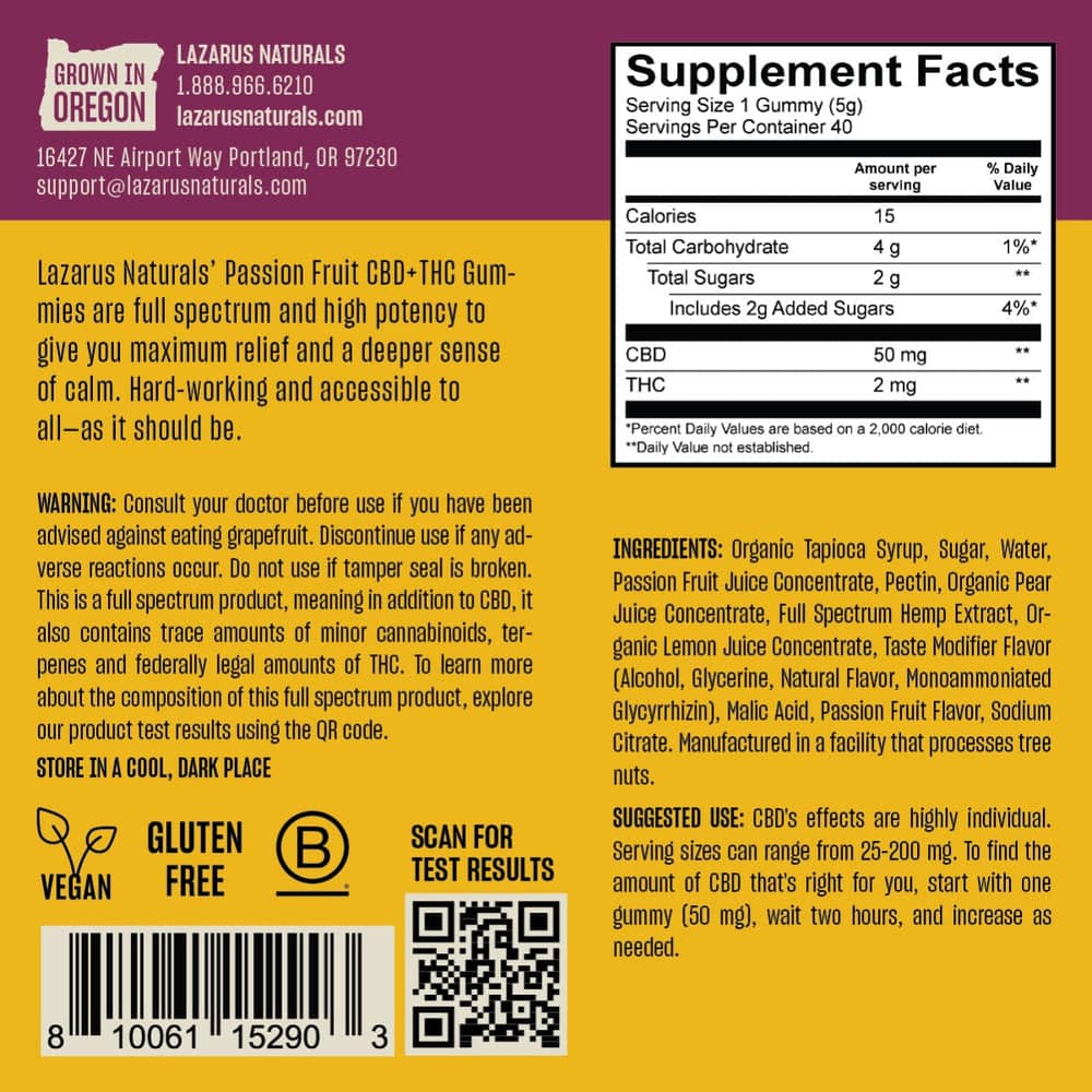 Unwind CBD THC Gummies 10CT - Lazarus Naturals - Lazarus Naturals - DC LLC