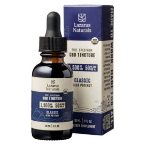 Full Spectrum Classic CBD Tincture 1,500MG - Lazarus Naturals - Lazarus Naturals - DC LLC
