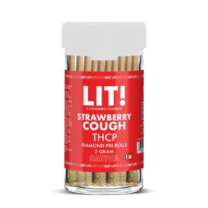 Strawberry Cough - Lit THCP Liquid Diamonds Pre-Rolls 10CT