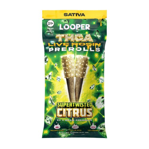 Supertwisted Citrus - Looper THC - A Live Rosin Pre - Rolls 2G - Looper - DC LLC