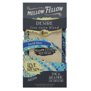 Lucid Blue - Mellow Fellow Desire Live Resin Disposable 4mL - Mellow Fellow - DC LLC