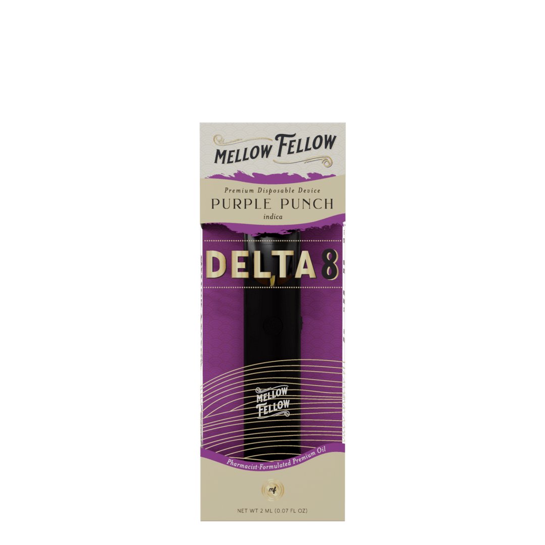 Purple Punch - Mellow Fellow Delta - 8 Disposable 2mL - Mellow Fellow - DC LLC
