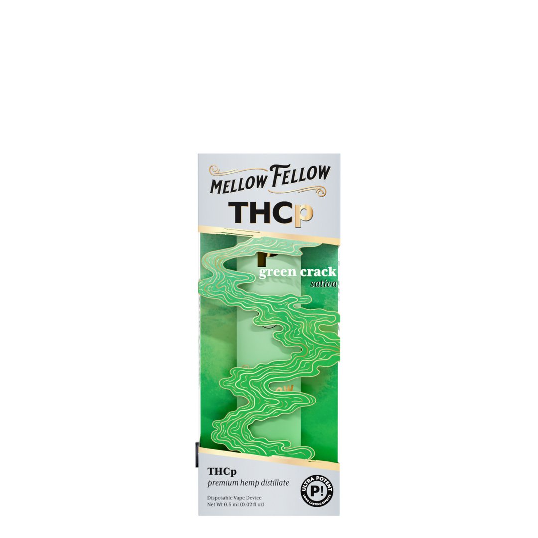 Green Crack - Mellow Fellow THCp Disposable 0.5G - Mellow Fellow - DC LLC