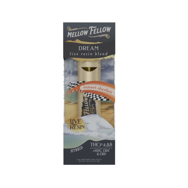 Sunset Sherbet - Mellow Fellow Dream Live Resin Disposable 2mL - Mellow Fellow - DC LLC