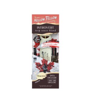 Ice Cream Cake - Mellow Fellow Toronto Introvert Terp Sauce Blend Disposable 2G - Mellow Fellow - DC LLC