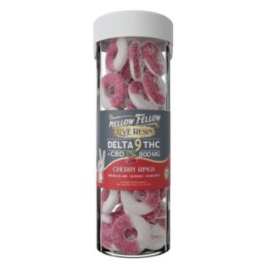 Cherry - Mellow Fellow Delta - 9 Gummy Rings 800MG - Mellow Fellow - DC LLC