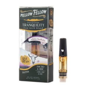 White Buffalo - Mellow Fellow Tranquility Live Resin Cart 2mL - Mellow Fellow - DC LLC