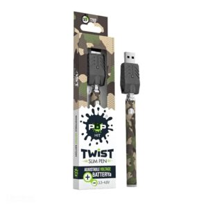 Pop Hit Twist Slim 510 Threaded Vaporizer Battery - Ooze - DC LLC