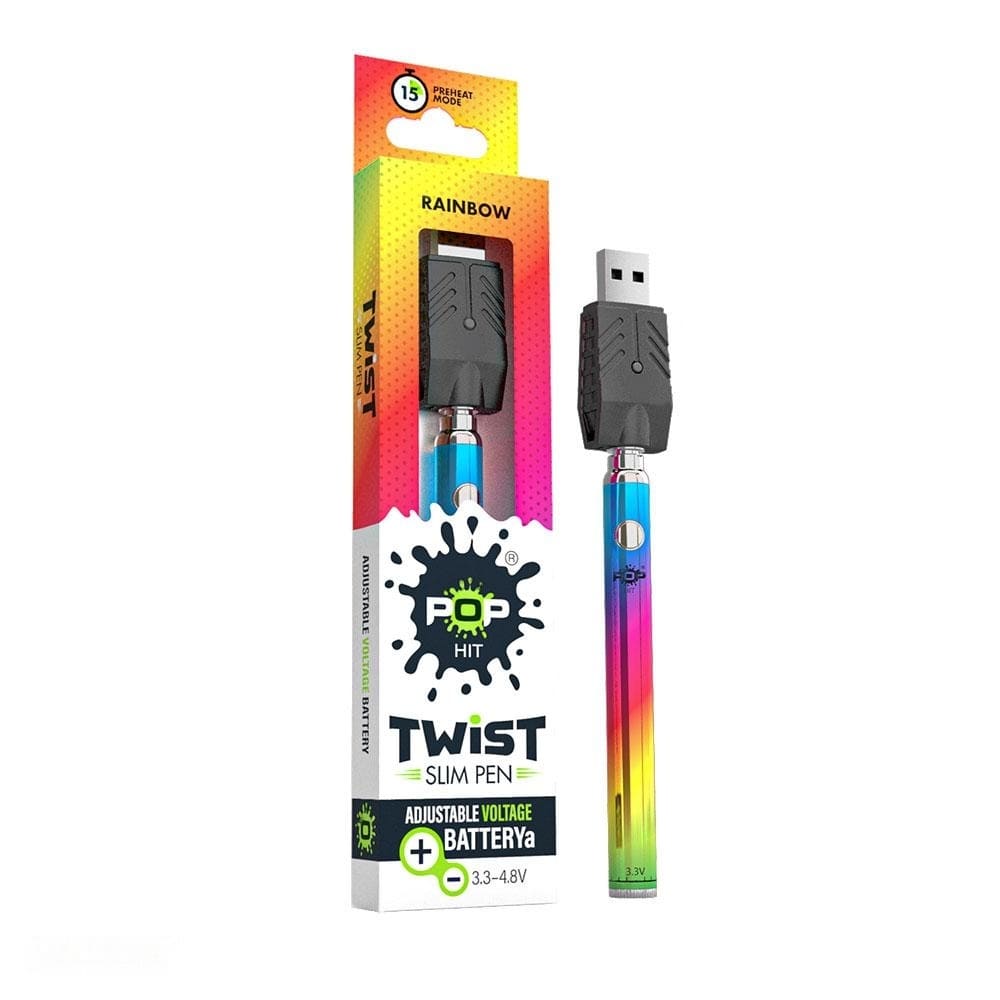 Pop Hit Twist Slim 510 Threaded Vaporizer Battery - Ooze - DC LLC
