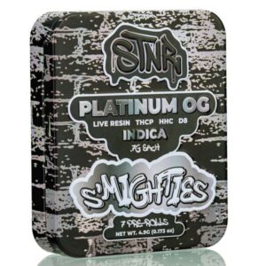 Platinum OG - STNR Creations Smighties Delta - 8 Pre - Rolls 4.9G - STNR - DC LLC