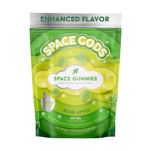 Sour Apple - Space Gods Space gummies 900MG - Space Gods - DC LLC