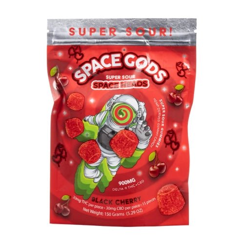 Black Cherry - Space Gods Super Space Head gummies 900MG - Space Gods - DC LLC