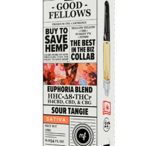 Sour Tangie - The Good Fellows Euphoria Blend Cart 1G - The Good Fellows - DC LLC