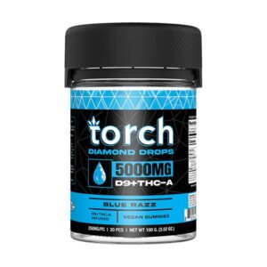Blue Razz - Torch Diamond Drops Blend Gummies 5000MG - Torch - DC LLC