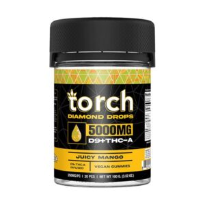 Juicy Mango - Torch Diamond Drops Blend Gummies 5000MG - Torch - DC LLC