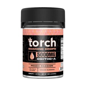 Peach Passion - Torch Diamond Drops Blend Gummies 5000MG - Torch - DC LLC