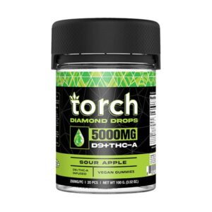 Sour Apple - Torch Diamond Drops Blend Gummies 5000MG - Torch - DC LLC