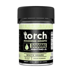 White Grape - Torch Diamond Drops Blend Gummies 5000MG - Torch - DC LLC