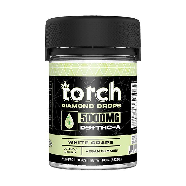 White Grape - Torch Diamond Drops Blend Gummies 5000MG - Torch - DC LLC