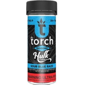 Sour Blue Razz - Torch Hulk Live Resin Gummies 15000MG - Torch - DC LLC