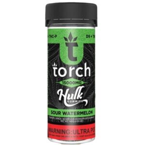 Sour Watermelon - Torch Hulk Live Resin Gummies 15000MG - Torch - DC LLC