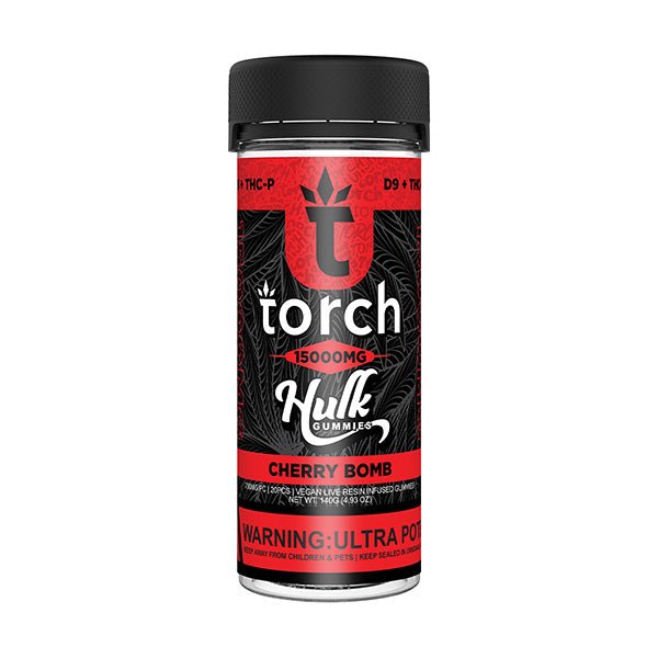 Cherry Bomb - Torch Hulk Live Resin Gummies 15000MG - Torch - DC LLC