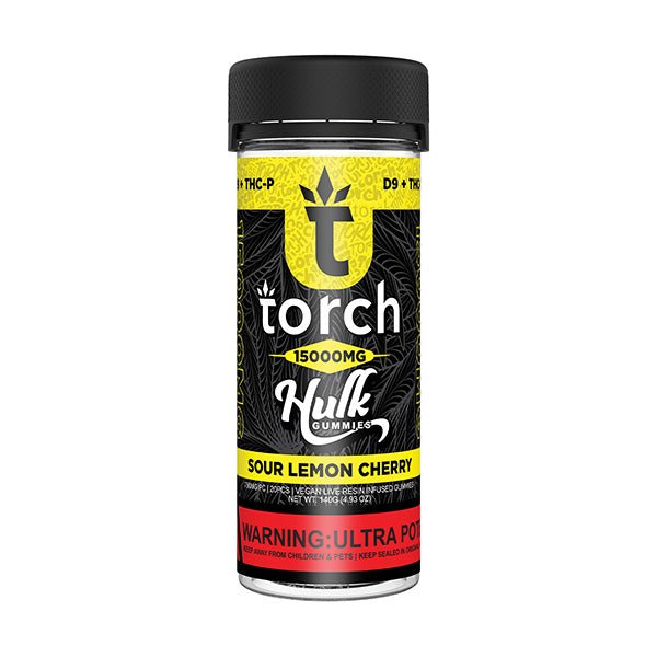 Sour Lemon Cherry - Torch Hulk Live Resin Gummies 15000MG - Torch - DC LLC