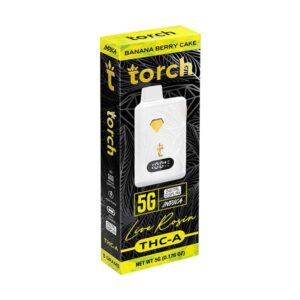 Banana Berry Cake - Torch THC - A Live Rosin Disposable Vape 5G - Torch - DC LLC