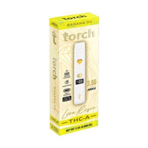 Banana OG - Torch THC - A Live Rosin Disposable Vape 2.5G - Torch - DC LLC