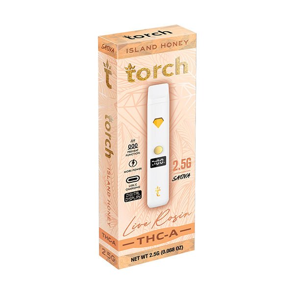Island Honey - Torch THC - A Live Rosin Disposable Vape 2.5G - Torch - DC LLC