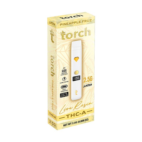 Pineapple Fruz - Torch THC - A Live Rosin Disposable Vape 2.5G - Torch - DC LLC