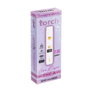 Rainbow Grape - Torch THC - A Live Rosin Disposable Vape 2.5G - Torch - DC LLC