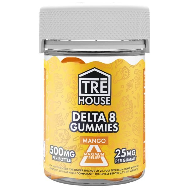 Mango - Tre House Delta - 8 Gummies 500MG - TRE House - DC LLC